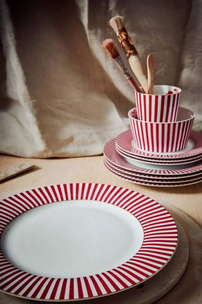 Royal Stripes Dinerbord Donker 26.5Cm