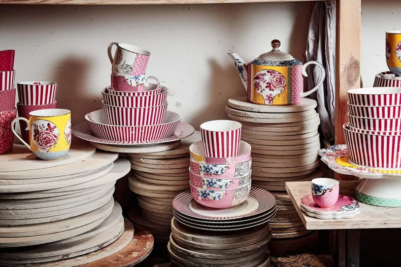 Royal Stripes Kom Donker 15Cm