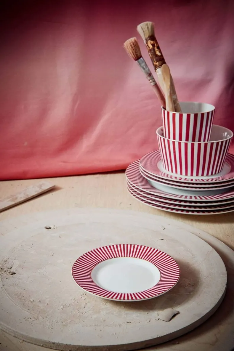 Royal Stripes Petit Four Donkerroze 12Cm