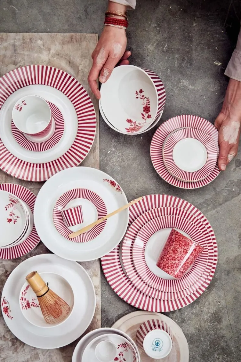 Royal Stripes Petit Four Donkerroze 12Cm