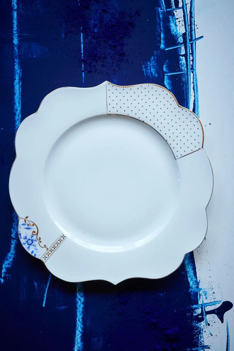 Royal White Dinerbord Golden Dots 28 Cm