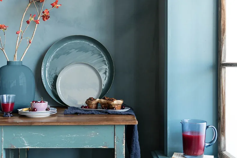 Schaal Geemailleerd Donkerblauw 50 Cm