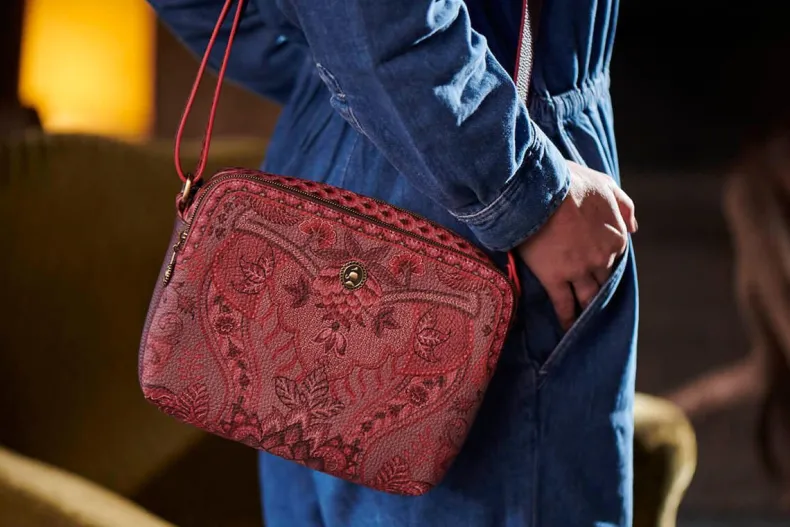 Schoudertas Medium Kyoto Festival Donker