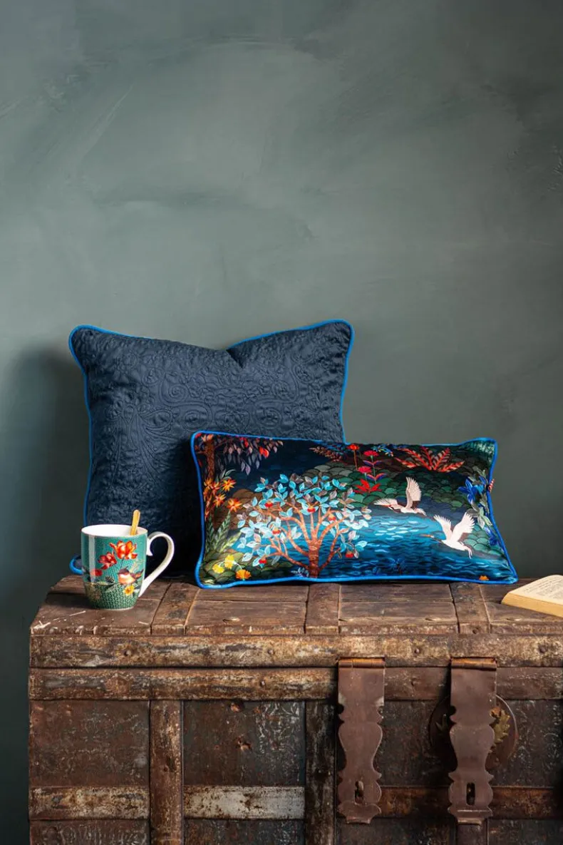 Sierkussen Quilted Donkerblauw