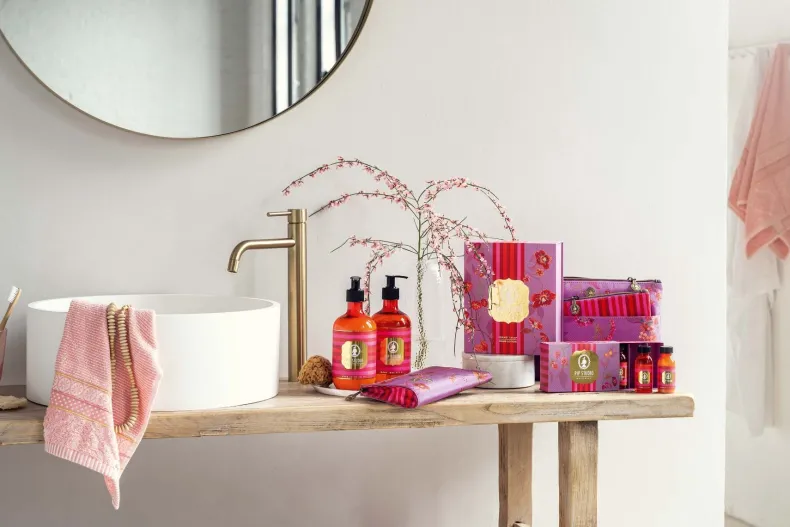 Toilettas Rits Kawai Flower Fuchsia