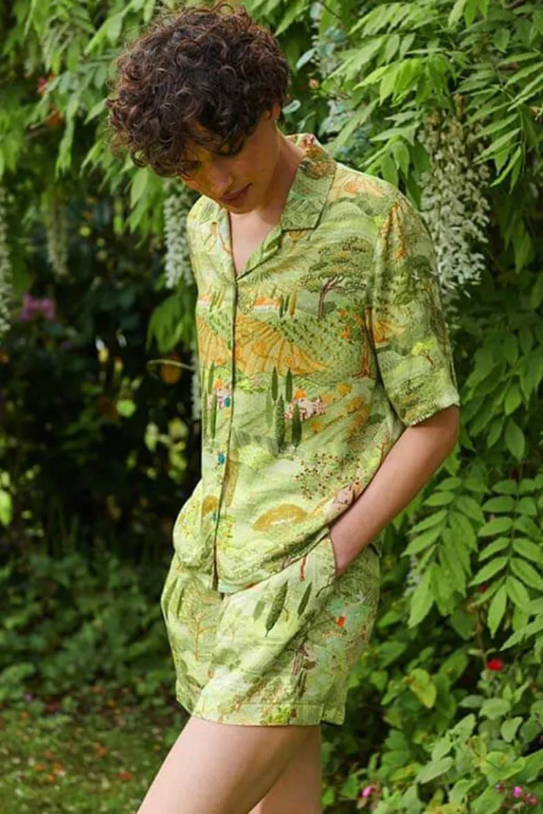 Top Korte Mouw Toscana Groen