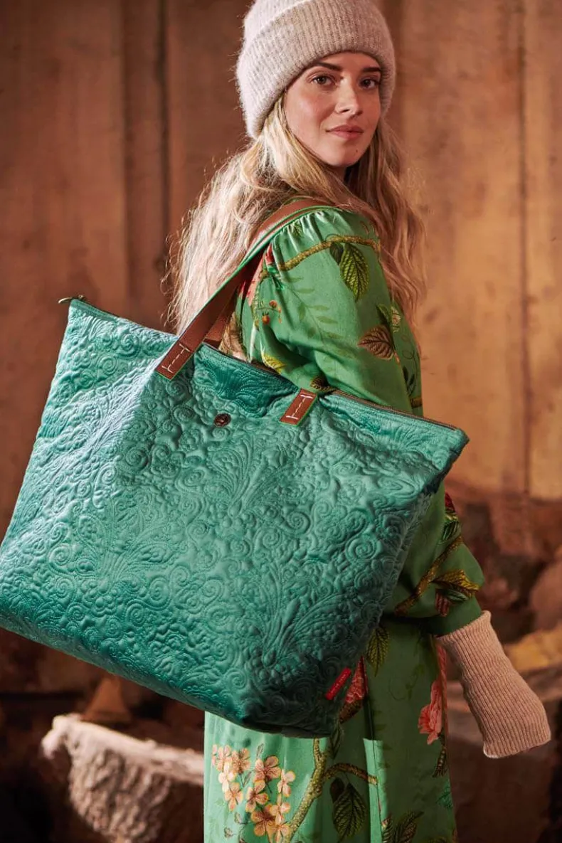 Tote Bag Velvet Quiltey Days