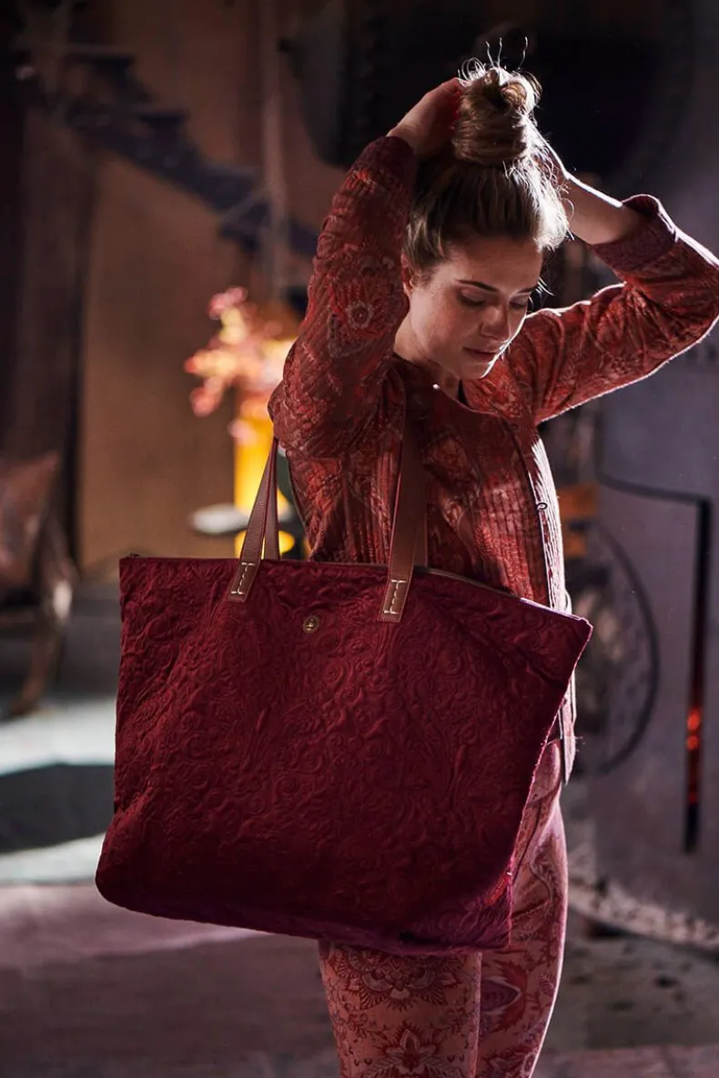 Tote Bag Velvet Quiltey Days