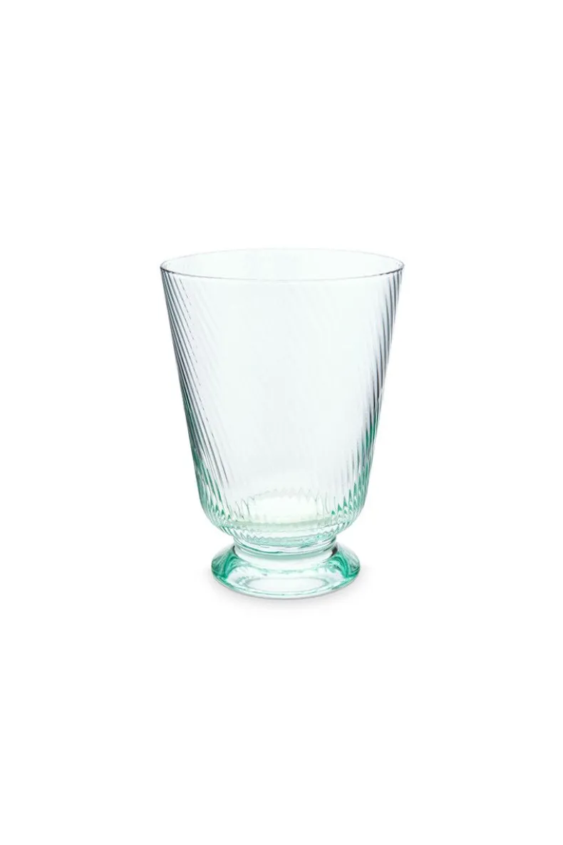 Water Glas Gedraaid Blauw