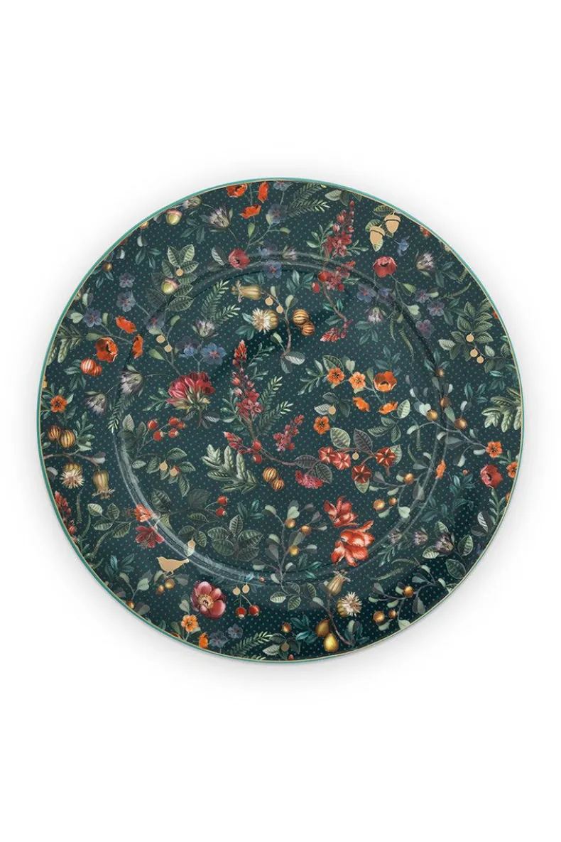 Winter Wonderland Onderbord Donkerblauw 32 Cm